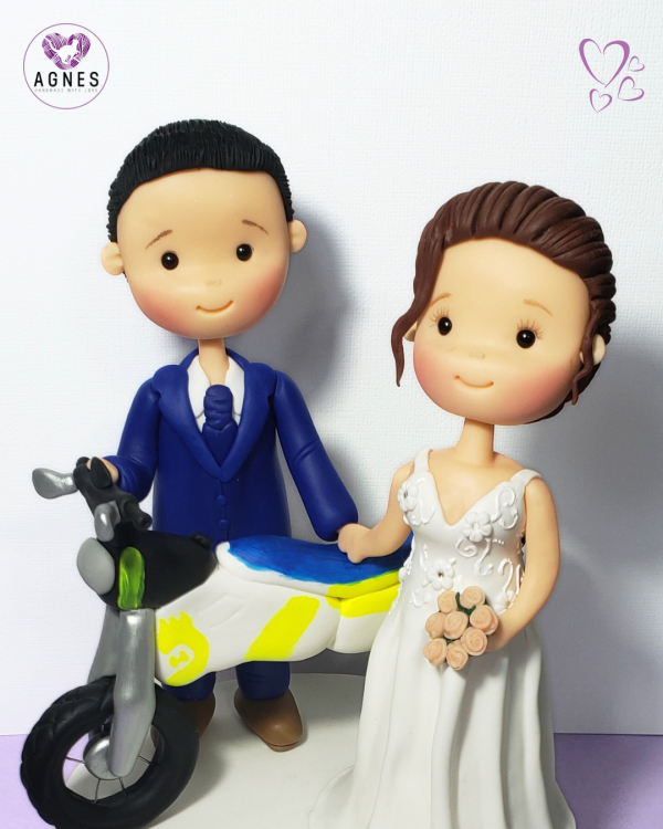 Novios Personalizados - Temática de Moto