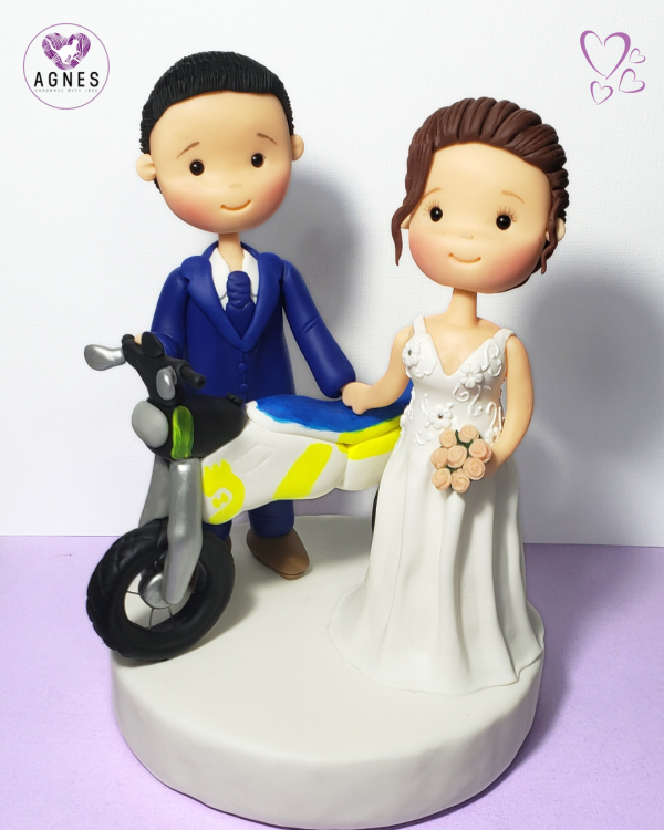 Novios Personalizados - Temática de Moto