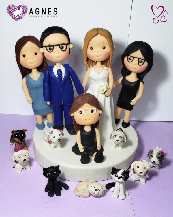 Novios Personalizados Familia y Mascotas