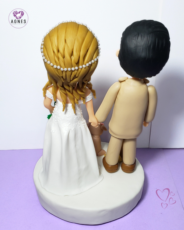 Novios Personalizados con sus 3 perritos